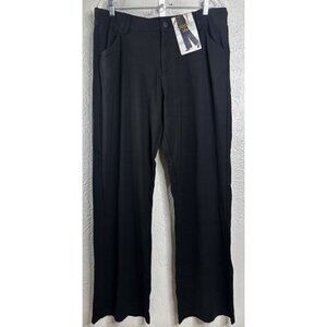 Riders by Lee 16 Long (Actual  34x31) Black Slinky Comfy Rayon Blend Pants NWT